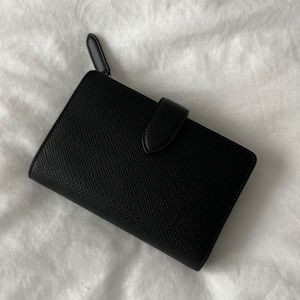 Black leather wallet